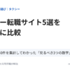 タクシー転職サイトおすすめ5選を同じ日に比較｜東京の求人40件を集計してわかった見るべき3つの数字